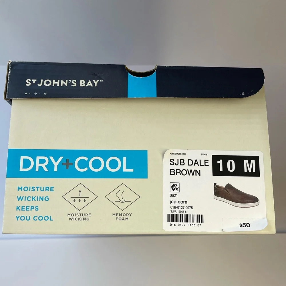 ST JOHN’S BAY DRY+COOL MEMORY FOAM LOAFERS